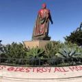Christopher Columbus Statues Vandalized From Coast To Coast