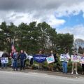 “Let’s Go Brandon” – Trump Supporters Line the Street to Greet Joe Biden in New Hampshire (VIDEO)