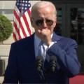 Recent COVID Patient Joe Biden Coughs Phlegm Into His Hand Before Fondling And Groping People